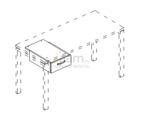 Мебель для персонала Тумба подвесная 1-ящичная (для стола 70) 205 БП