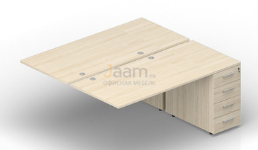 Мебель для персонала Приставной элемент (4 громмета) 2TPG128N072