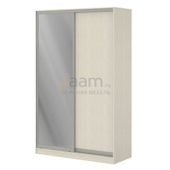 Мебель для персонала Офисный шкаф-купе с одной зеркальной и одной ЛДСП дверями ПК-ШК-КМШ240Х150Д1/СЗ1