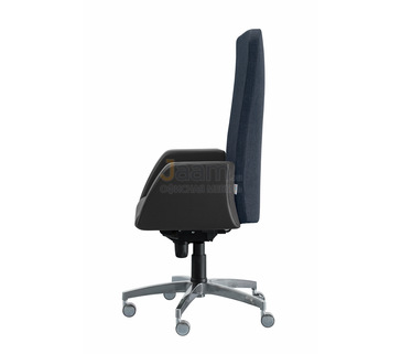 Кресло для руководителя Сигма/П комбиниров. кожа стандарт/база алюминий