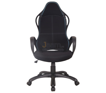 Кресло для руководителя Force EX-516 черное с синими вставками