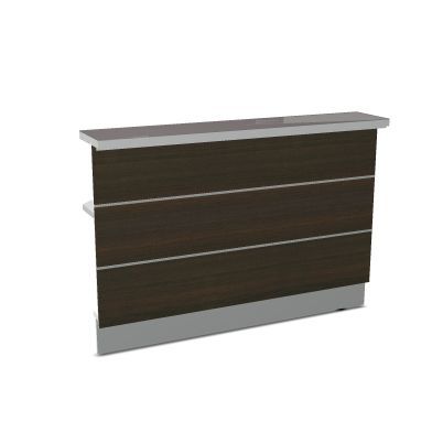 Модуль ресепшн для прямого угла левый Valde LAL23L 2290x917x1105 (Каштан)