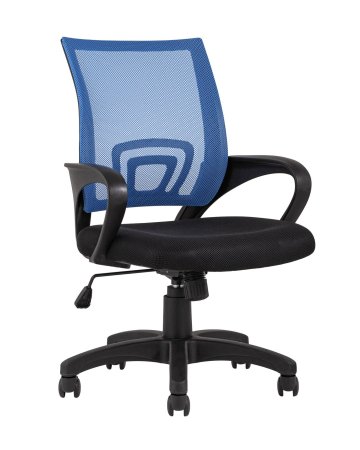 Кресло офисное TopChairs Simple синее (Компьютерное кресло Simple синий)