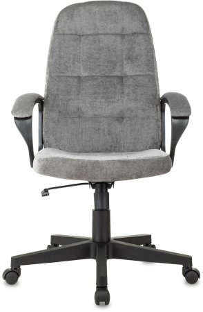 Кресло руководителя CH 002 Fabric серый Light-19 крестов. пластик (Серый)