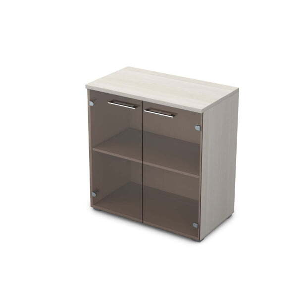 Шкаф низкий со стеклом Gloss line 9НШ.023.2 800x450x845 (Ivory)