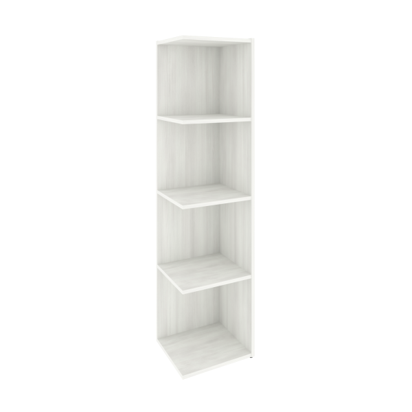 Модуль приставной 4 ячейки Locker Plus LK.PM-4 390x350x1593 (Снежная Патина)