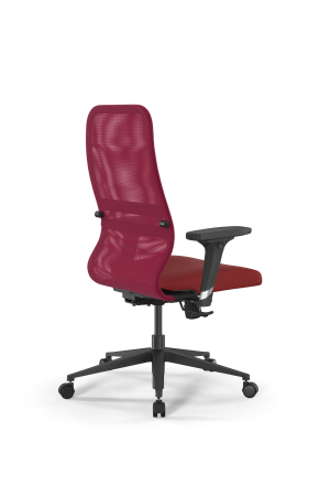 Кресло для руководителя Метта SynchroSit 8 B2-8D - X1+UMF(X1) /Uh00/Wh00/D02P(M20.B11.G19.W02) (Красный)