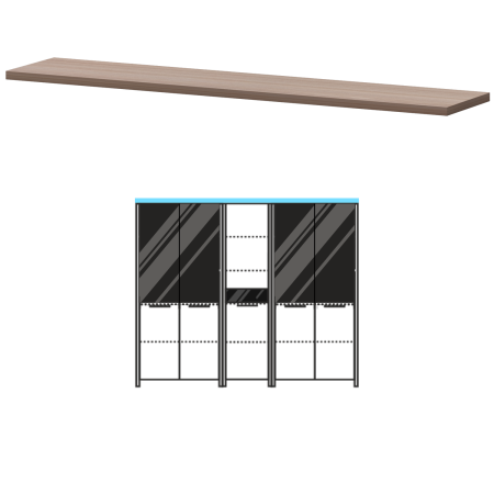 Топ Акцент КТ-75.38 2180x441x38