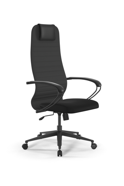 Кресло для руководителя Метта Sit 8 B1-10K - UMF(X1) /Uh02/Wh00/K1bL(M09.B11.G19.W02) (Темно-серый | Черный)