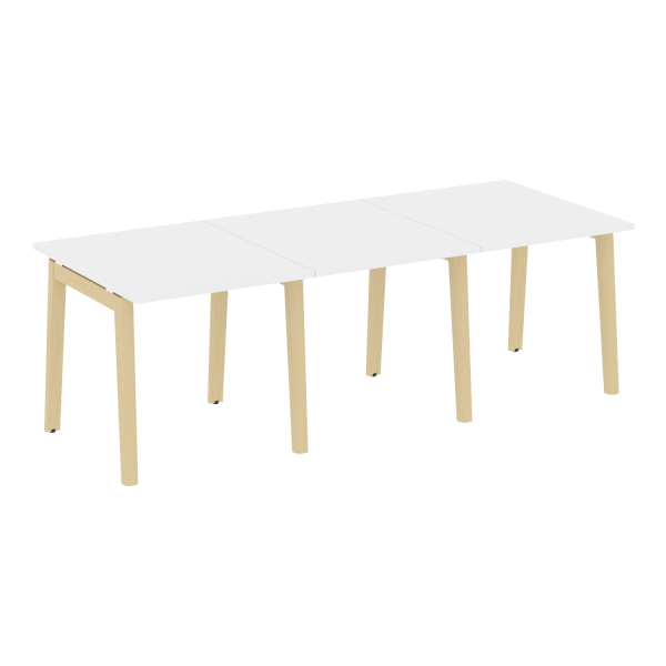Стол переговорный на деревянных опорах Onix Wood OW.PRG-3.0 2340x980x750