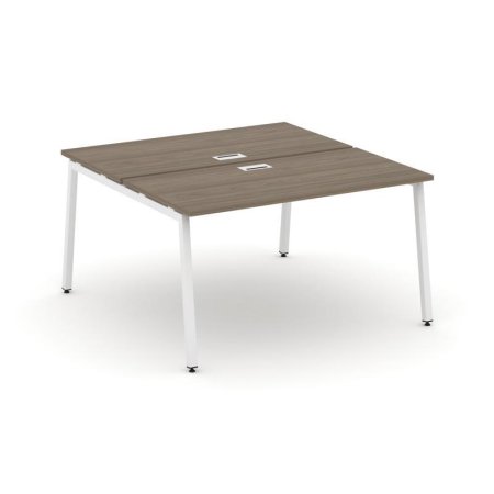 Рабочая станция 2-х сторонняя SN-4A.DRS-003 (1380х1232х750) (Вяз Благородный/Металл Белый)