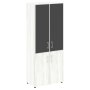 Шкаф для документов со стеклом черным LT.ST-1.2 R black