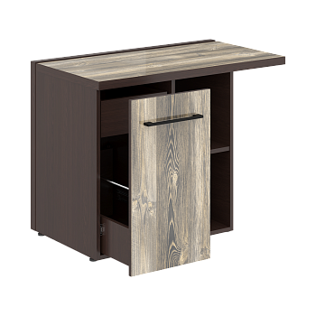 Тумба приставная левая в кабинет руководителя серии Morris MCRT 1055L 1000x550x750