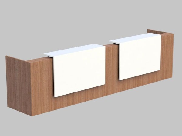 Композиция из 3 прямых модулей, верхний модуль лакировка Z2 Z2C11 L 4260x880x1130 (Орех каналетто)