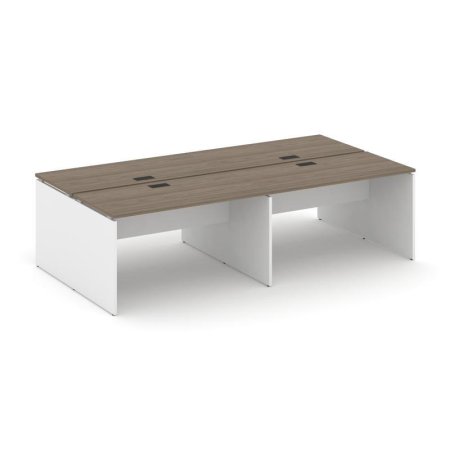 Рабочая станция 2-х сторонняя SN-D.DRS-032 (2360х1232х750) (Вяз Благородный/Белый)