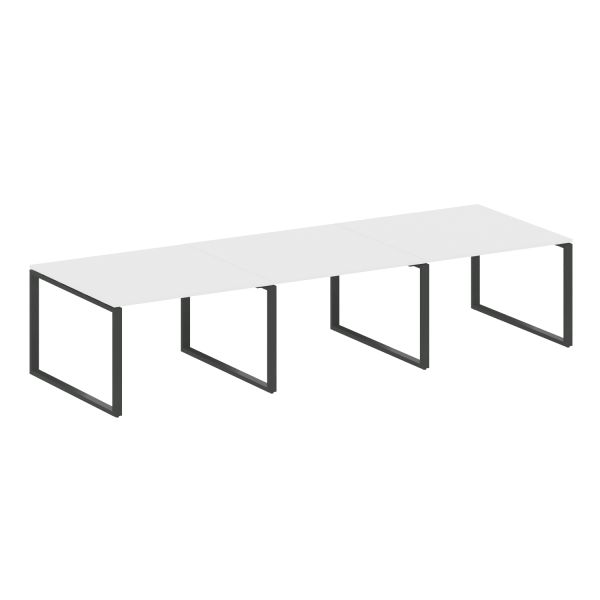 Переговорный стол 3 столешницы Metal System Style БО.ПРГ-3.2 3600x1235x750