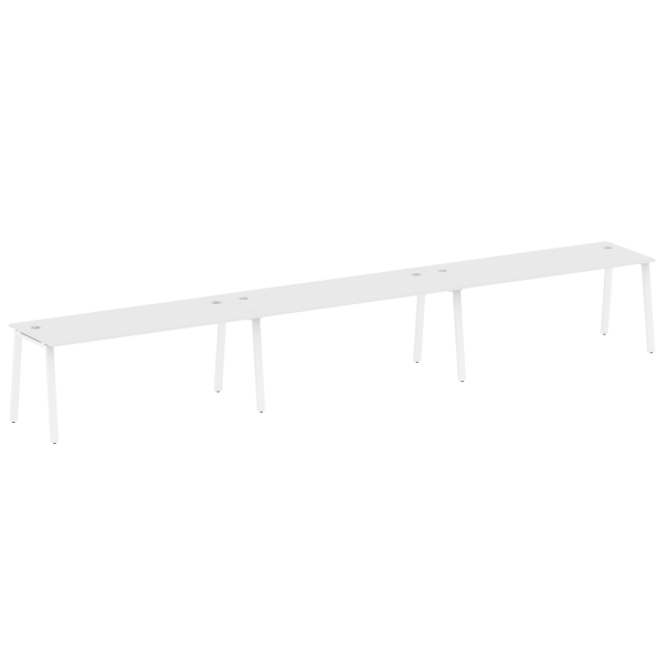 Рабочая станция на 3 рабочих места на А-образном м/к Metal System Style БА.СМ-3.5 5400x720x750