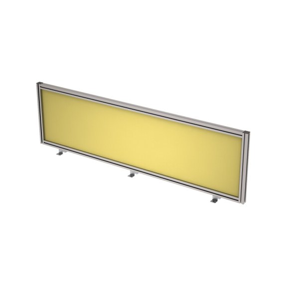 9БТ.0407.6 Барьер из ткани в алюминиевом профиле, фронтальный (1400x29x400) (Lemon)