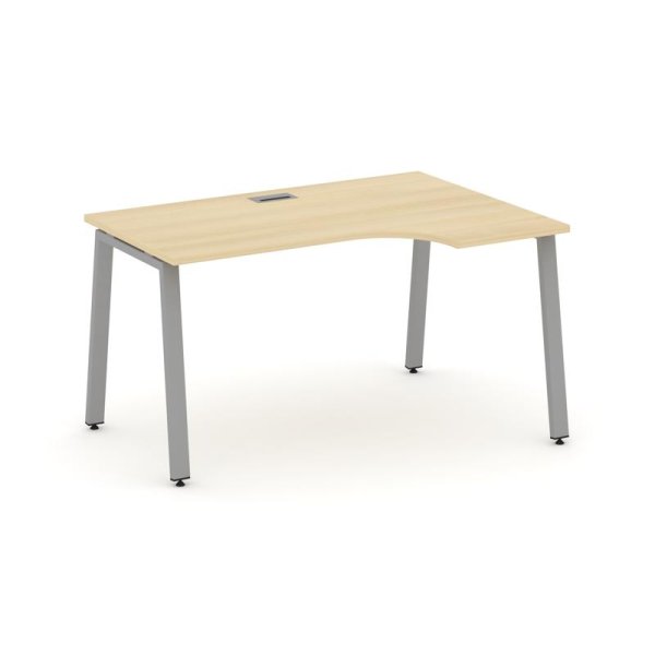 Стол рабочий эргономичный SN-6A.SPA-021(R) (1380х800/980х750) (Акация Лорка/Металл Серый)