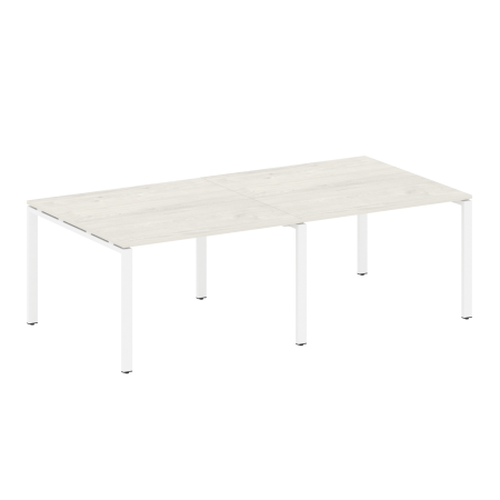 Переговорный стол 2 столешницы Metal System Style БП.ПРГ-2.2 2400x1235x750