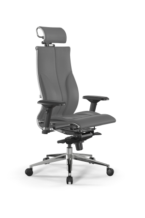 Кресло для руководителя Метта Y 2DM B2-10D - Infinity /Kc06/Nc06/D04P/H2cL-3D(M26.B32.G25.W03) (Серый)