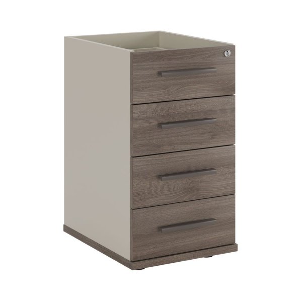 Тумба приставная с 4 ящиками New Line NLN36330531 406x510x750 (Дуб шамони темный)