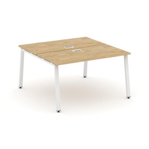 Рабочая станция 2-х сторонняя SN-6A.DRS-021 (980х1632х750) (Тиквуд Светлый/Металл Белый)