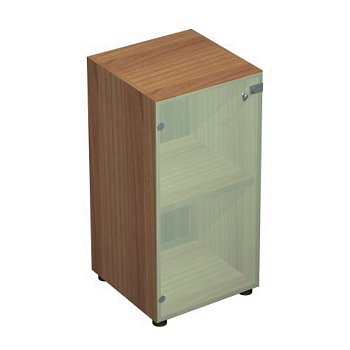 Шкаф низкий узкий со стеклом X7 IDEV43B L/IDEZ43B L 430x450x860