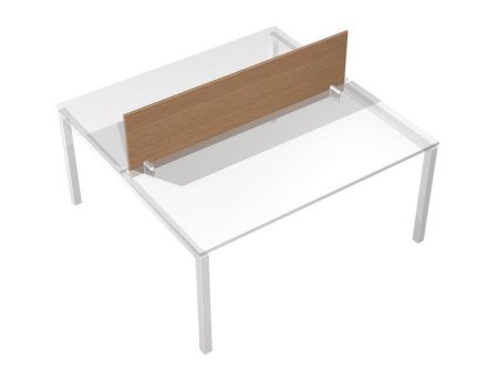 Экран (ДСП) для рабочей станции с кронштейнами  Profiquadro КВ 812  БП 1300x420x18 (Белый премиум)