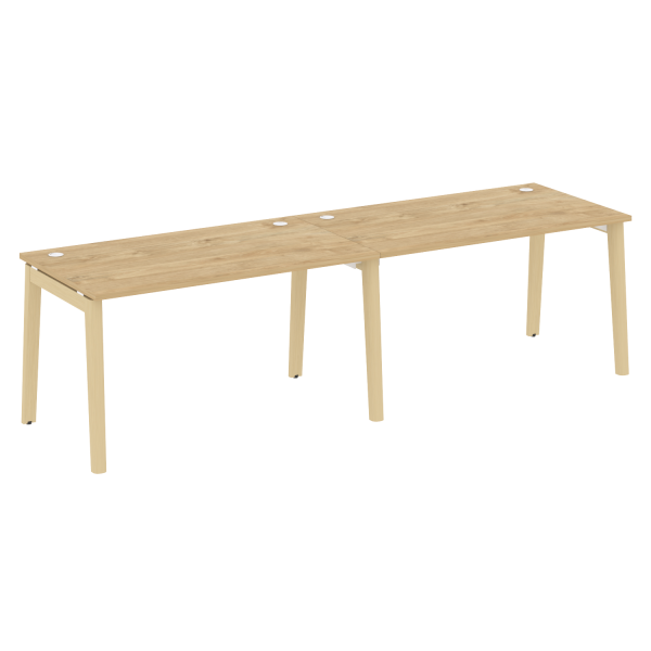 Рабочая станция на деревянных опорах Onix Wood OW.RS-2.3.8 2760x800x750