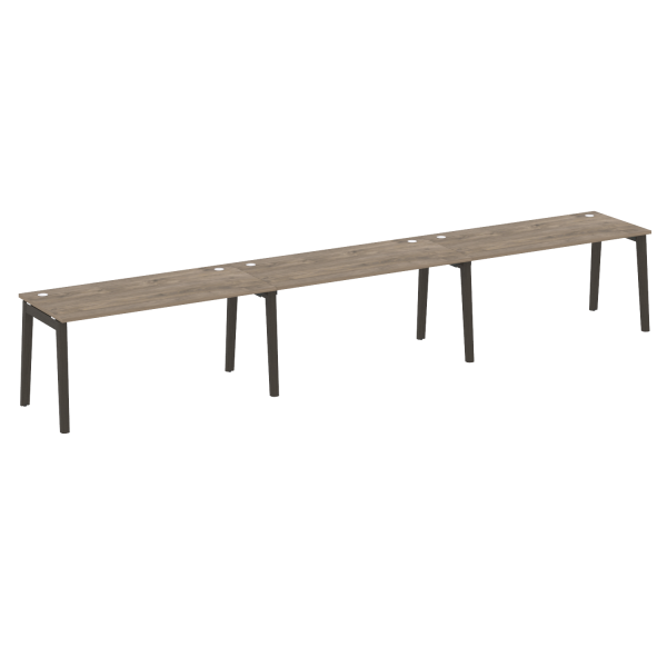 Рабочая станция на деревянных опорах Onix Wood OW.RS-3.4.7 4740x720x750