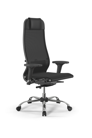 Кресло для руководителя Метта SynchroSit 10 B1-104D - T /Um00/Nb00/D02P(M23.B21.G20.W01) (Черный)
