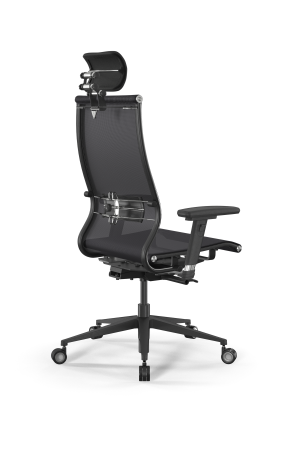 Кресло для руководителя Метта SynchroSit 10 L2-107D - TV /Km00/Nb00/D03P/H3mL-3D(M24.B11.G19.W04) (Черный)