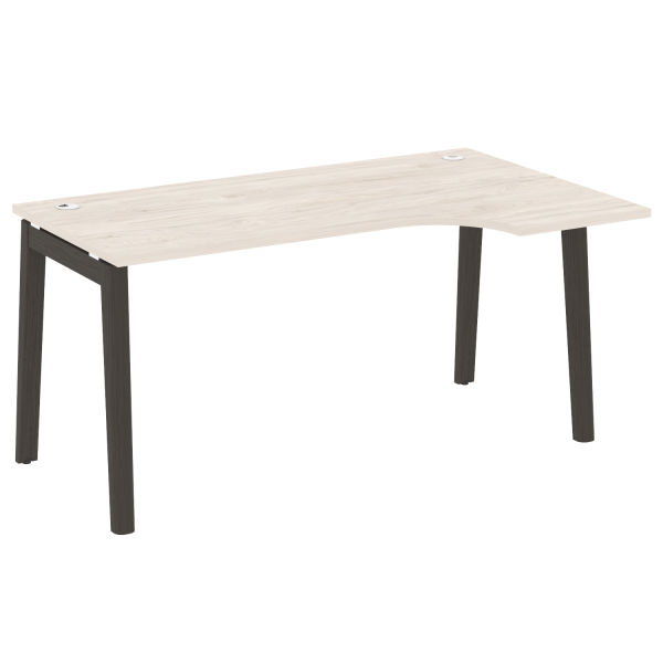 Стол эргономичный правый на деревянных опорах Onix Wood OW.SA-1R 1580x980x750
