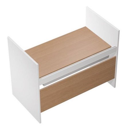 Стол письменный на высоких опорах ДСП c ProSystem Profiquadro КВ 1211 БВ 1450x806x1114 (Белый премиум / Вишня скандинавская)