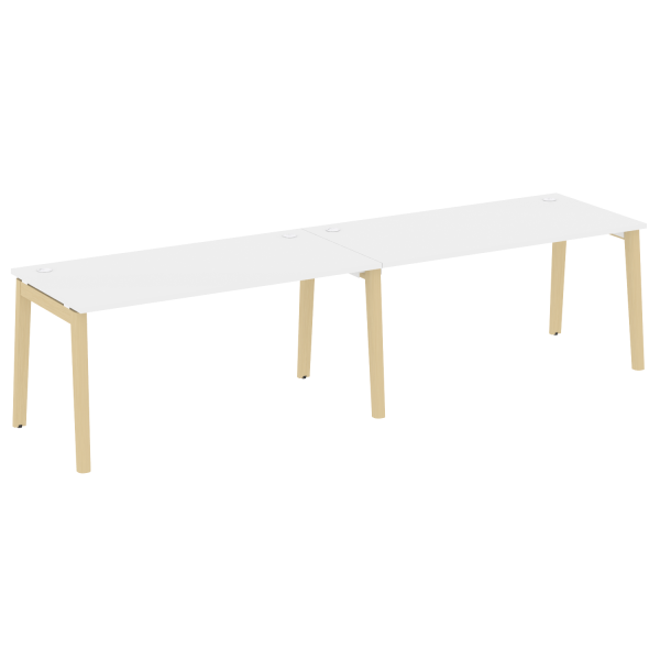 Рабочая станция на деревянных опорах Onix Wood OW.RS-2.4.8 3160x800x750