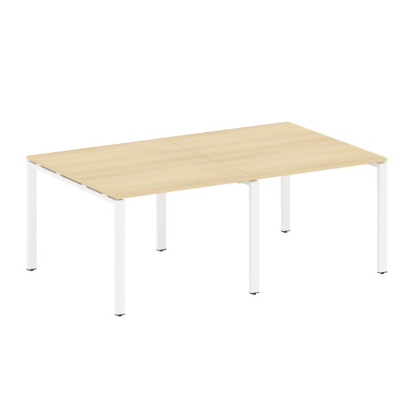 Переговорный стол 2 столешницы Metal System Style БП.ПРГ-2.1 2000x1235x750