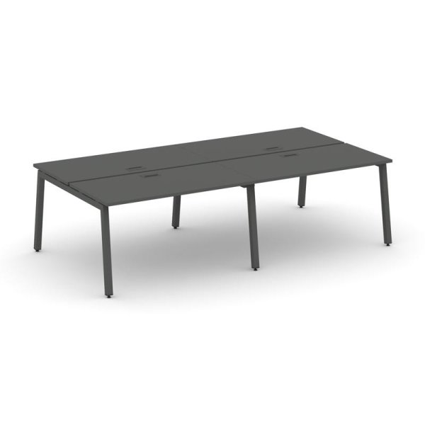 Рабочая станция 2-х сторонняя SN-5A.DRS-034 (3160х1232х750) (Антрацит/Металл Антрацит)