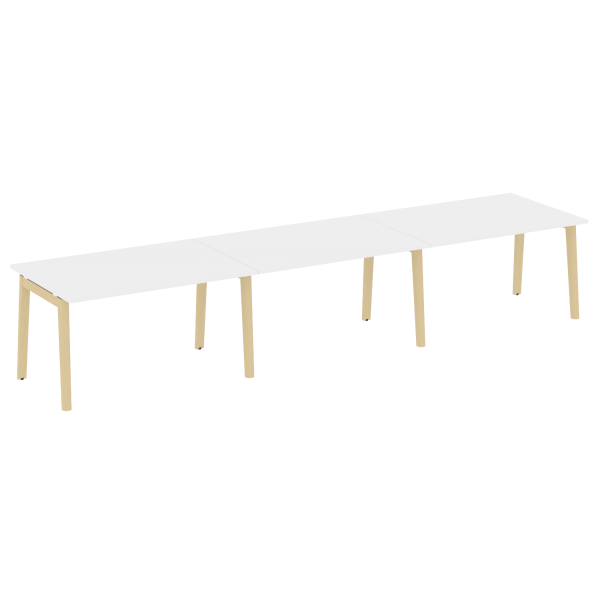 Стол переговорный на деревянных опорах Onix Wood OW.PRG-3.3 4140x980x750