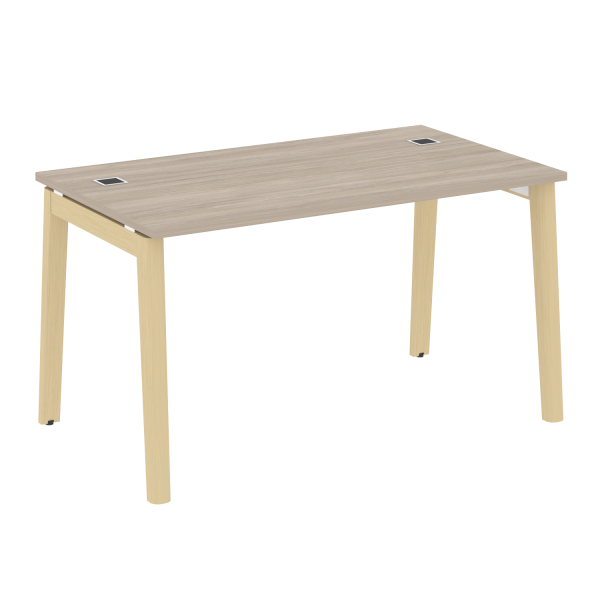 Стол руководителя на деревянных опорах Onix Wood Direct OW.SRR-3.8 1380x800x750