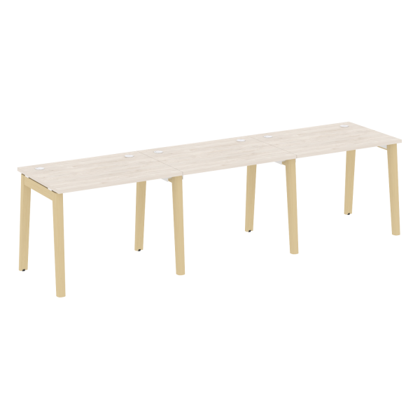 Рабочая станция на деревянных опорах Onix Wood OW.RS-3.1.7 2940x720x750