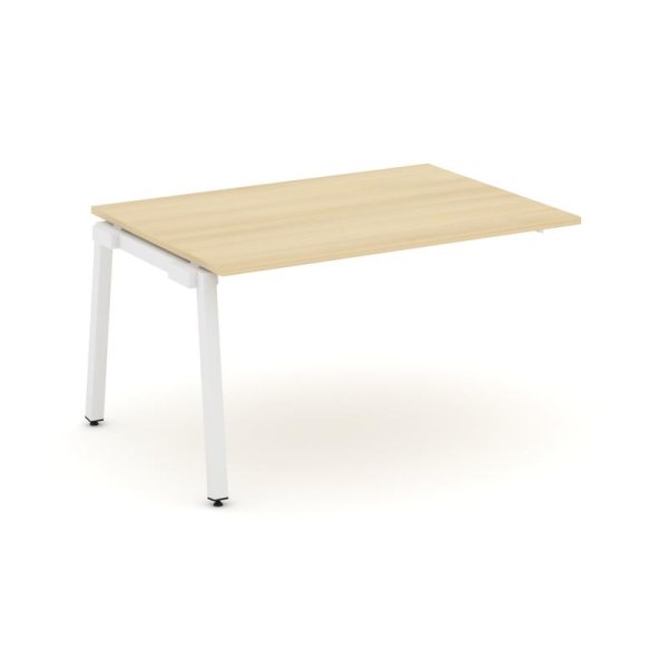 Проходной наборный элемент переговорного стола SN-5A.NSPRG-001.3 (980х980х750) (Акация Лорка/Металл Белый)