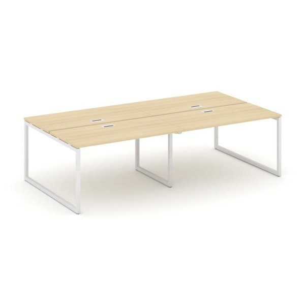 Рабочая станция 2-х сторонняя SN-4O.DRS-044 (3160х1432х750) (Акация Лорка/Металл Белый)