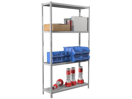 Стеллаж MS Standart 200KD/100x40/4 (Серый)