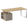 Стол руководителя с опорной тумбой, левый Shift SK.SRT-200 (L) (2000x904x753)