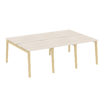 Рабочая станция на деревянных опорах Onix Wood OW.D.RS-6.0.8 2340x1635x750