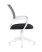 Кресло офисное TopChairs ST-BASIC-W серый крестовина пластик белый (Компьютерное кресло ST-BASIC-W серый)