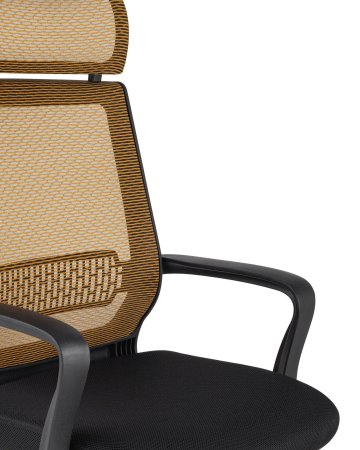 Кресло офисное TopChairs Style оранжевое (Компьютерное кресло Style оранжевый)