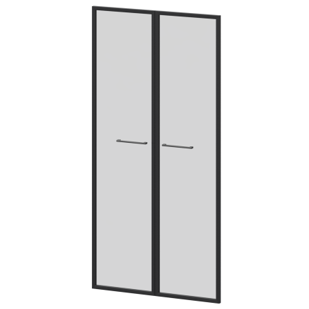 Фасады рамочные стеклянные Кортез KZF-48RS(Ч) 784x20x1564 (Тонированный)