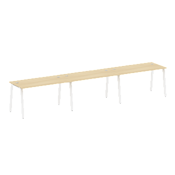 Рабочая станция на 3 рабочих места на А-образном м/к Metal System Style БА.СМ-3.3 4200x720x750